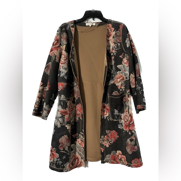 Anthropologie Solitaire Faux Sued Kimono Jacket - Picture 4 of 7